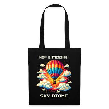 Biome du ciel atteint | Vol en montgolfière Thermiques Ciel - Sac en tissu - noir - Devant