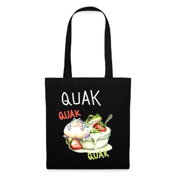 Frog Frogs Croak Dessert Kids - Tote Bag - black - Front