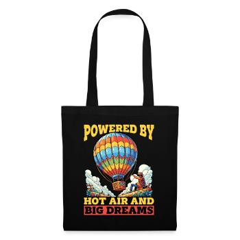 Montgolfière propulsée par un montgolfière - Sac en tissu - noir - Devant