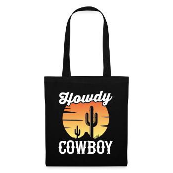 Howdy Cowboy - Tote Bag - black - Front