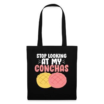 Arrêtez de regarder mes conchas drôle mexicaine douce - Sac en tissu - noir - Devant