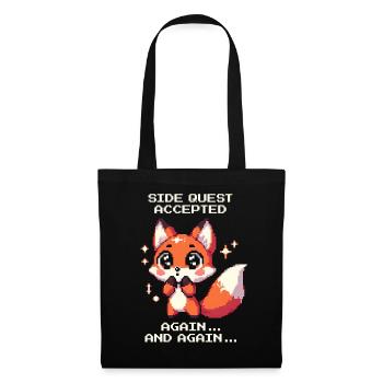 Side quests non-stop | ADHD detour mode active - Tote Bag - black - Front