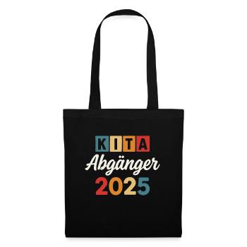 Kita Abgänger 2025 - Stoffbeutel - Schwarz - Vorne