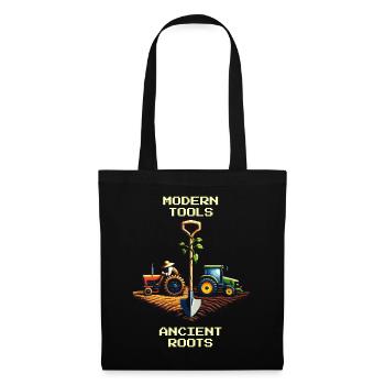 High-tech & court tradition | Modern agriculture - Tote Bag - black - Front