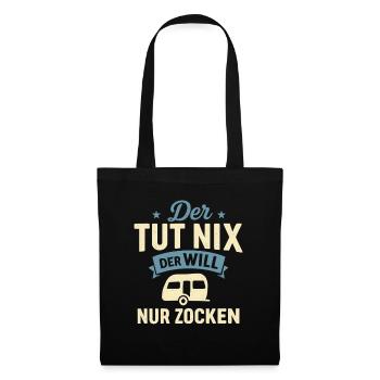 Il ne fait rien, il veut juste jouer à Caravan - Sac en tissu - noir - Devant
