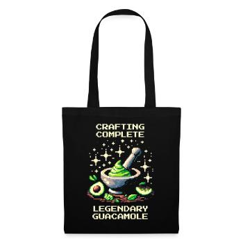 Guacamole légendaire | Artisanat avec Avocado XP - Sac en tissu - noir - Devant