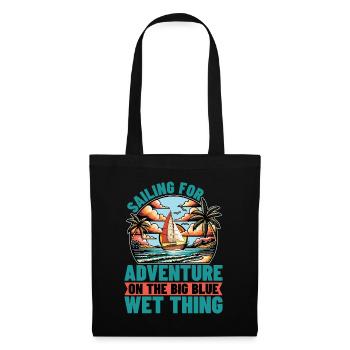 Sailing For Adventure On The Big Sailing Ship - Tote Bag - black - Front