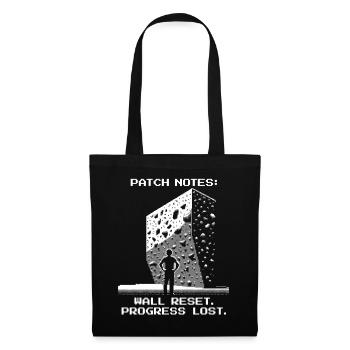 Wall Reset | Bouldering Pixel Art Set - Tote Bag - black - Front