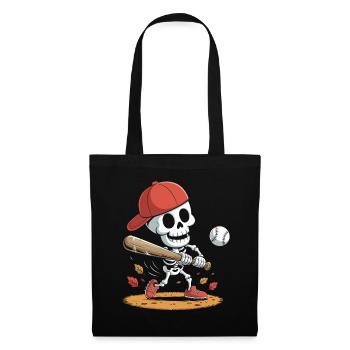 Halloween, Skeleton, Baseball, Halloween Party - Tote Bag - black - Front