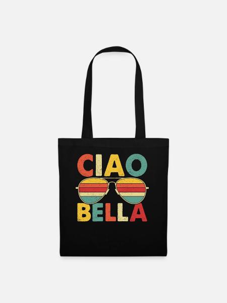 Ciao Bella - Stoffbeutel - Schwarz