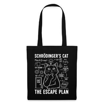 Schrödinger's Cat Escape Plan - Tote Bag - black - Front