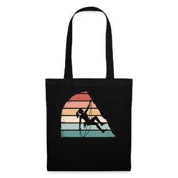 Climbing Girl – Empowered Women on the Rocks - Stoffbeutel - Schwarz - Vorne