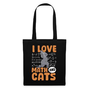 Mathematik Katzen Katzenliebhaber Lehrer Schüler - Stoffbeutel - Schwarz - Vorne