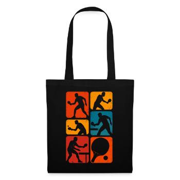 Table tennis, Ping pong, Table tennis player - Tote Bag - black - Front