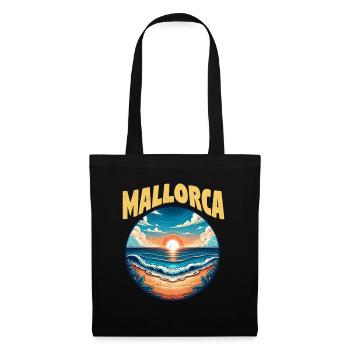 Mallorca Sonnenuntergang - Stoffbeutel - Schwarz - Vorne