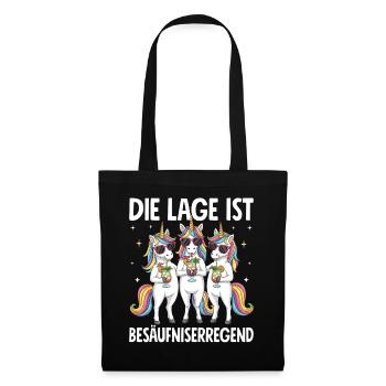 Die Lage Ist Besäufniserregend - Stoffbeutel - Schwarz - Vorne