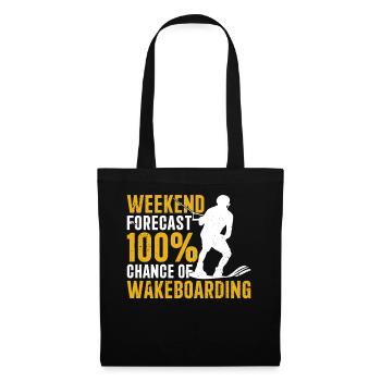 Prévisions week-end 100 % de chance de Wakeboard - Sac en tissu - noir - Devant