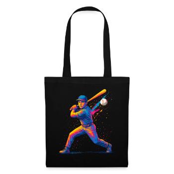 Baseball Baseball Player Man - Tote Bag - black - Front