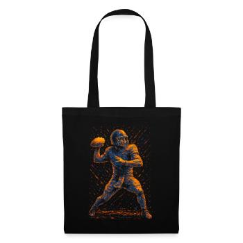Football Joueur de football Homme - Sac en tissu - noir - Devant