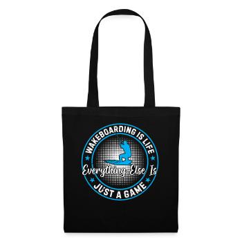 Le wakeboard, c’est la vie, tout le reste n’est qu’un - Sac en tissu - noir - Devant