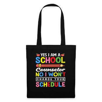 Ja Ich Bin Schulberater Nein Ich Ändere Nicht - Stoffbeutel - Schwarz - Vorne