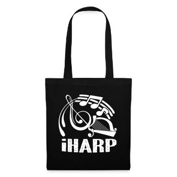 Harp Funny Harp - Tote Bag - black - Front