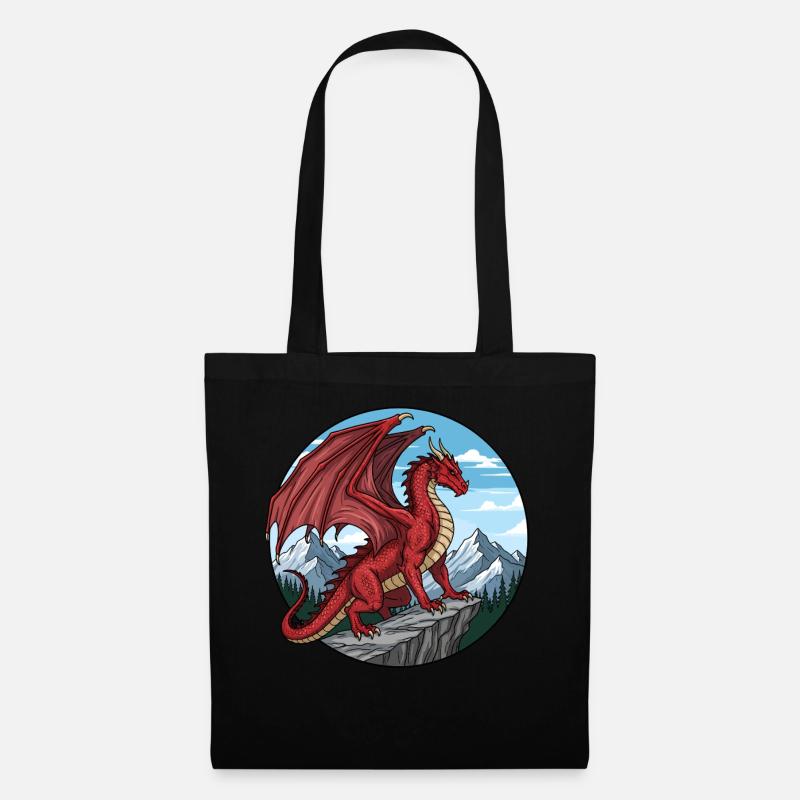 Red Cliff Dragon - Stoffbeutel - Schwarz