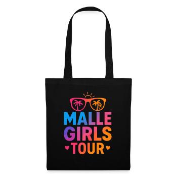 Malle Girls Tour – Partycrew Shirt - Stoffbeutel - Schwarz - Vorne