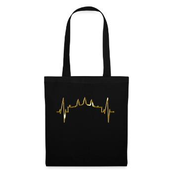 Cambodia Skyline Heartbeat Siem Raep Angkor Wat - Tote Bag - black - Front