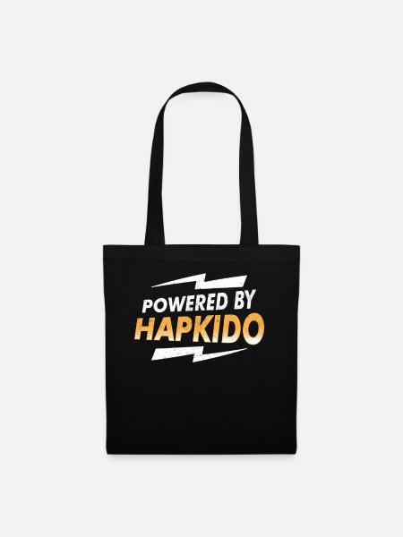 Powered By Hapkido - Stoffbeutel - Schwarz