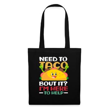 Conseiller scolaire Taco Bout It Help - Sac en tissu - noir - Devant