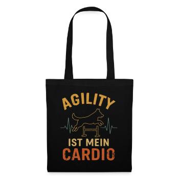 Agility Shirt Hundesport Team Hund Parcours - Stoffbeutel - Schwarz - Vorne