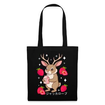 Jackalope Strawberry Milkshake - Tote Bag - black - Front