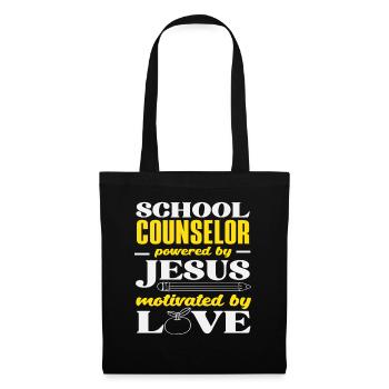 Schulberater Von Jesus Angetrieben Und Liebe - Stoffbeutel - Schwarz - Vorne