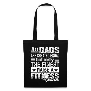 Proud Fitness Trainer Dad - Tote Bag - black - Front