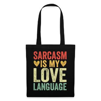 Sarcasm Is My Love Language - Tote Bag - black - Front