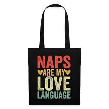 Naps Are My Love Language - Tote Bag - black - Front