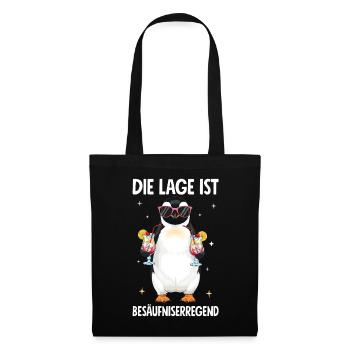 Die Lage Ist Besäufniserregend - Stoffbeutel - Schwarz - Vorne