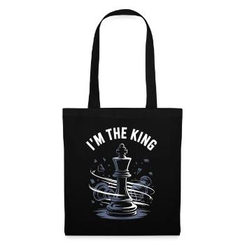 I’m the King – Chess Design - Stoffbeutel - Schwarz - Vorne