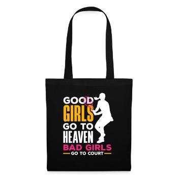 Tennis Players: Good Girls Sky, Bad - Tote Bag - black - Front