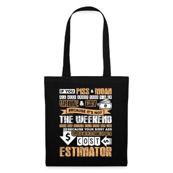 Cost Estimator Proud Cost Estimator - Tote Bag - black - Front