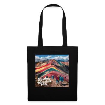 Rainbow Mountain Peru - Tote Bag - black - Front