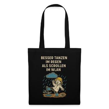 Dancing Nature Joy Saying - Tote Bag - black - Front