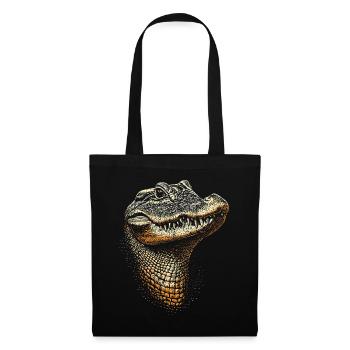 Crocodile Alligator Reptile Crocodile Love Crocodiles - Sac en tissu - noir - Devant