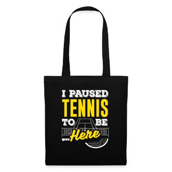 I Have Interrupted Tennis Player - Tote Bag - black - Front