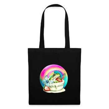 Rainbow Frog Cream Strawberry Cream Child - Tote Bag - black - Front