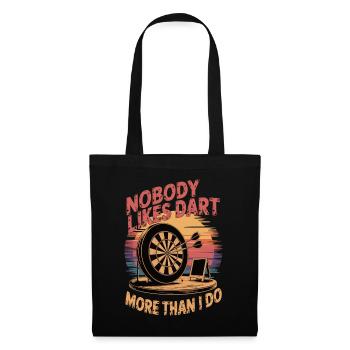 Personne n’aime Dart plus que moi - Sac en tissu - noir - Devant