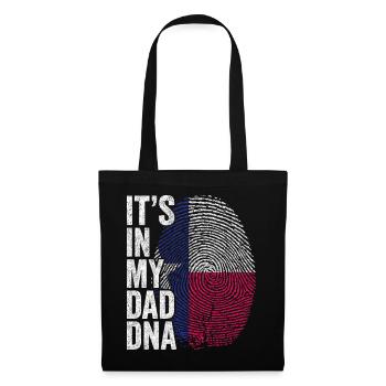 Texas Flagge Texan Dad Fußabdruck - Stoffbeutel - Schwarz - Vorne