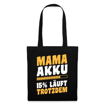 Mutter Team Mama - Stoffbeutel - Schwarz - Vorne