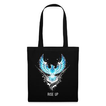 Rise Up Phoenix Glowing Fantasy Motif - Tote Bag - black - Front